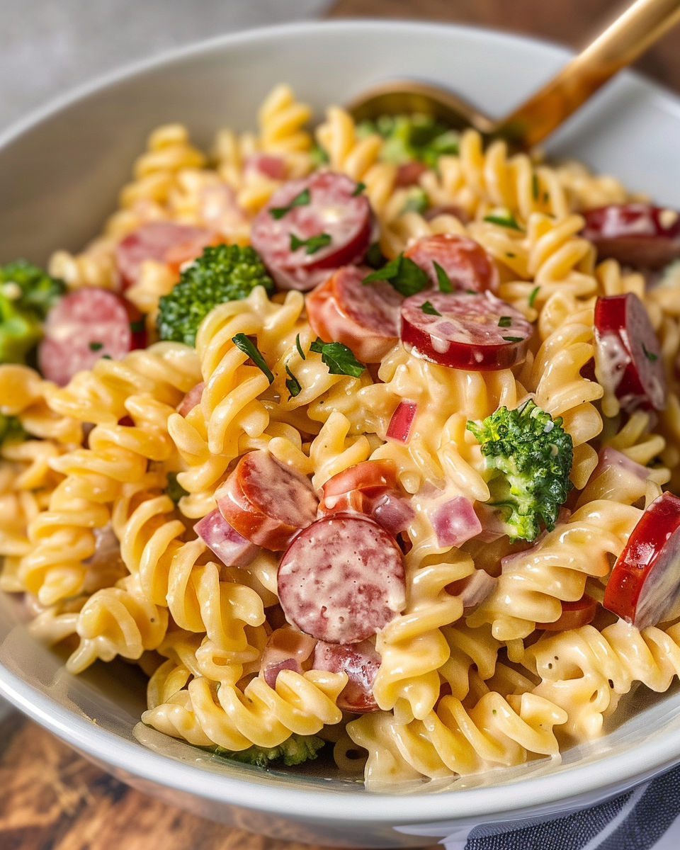 Creamy Pasta Salad Sausage recipe