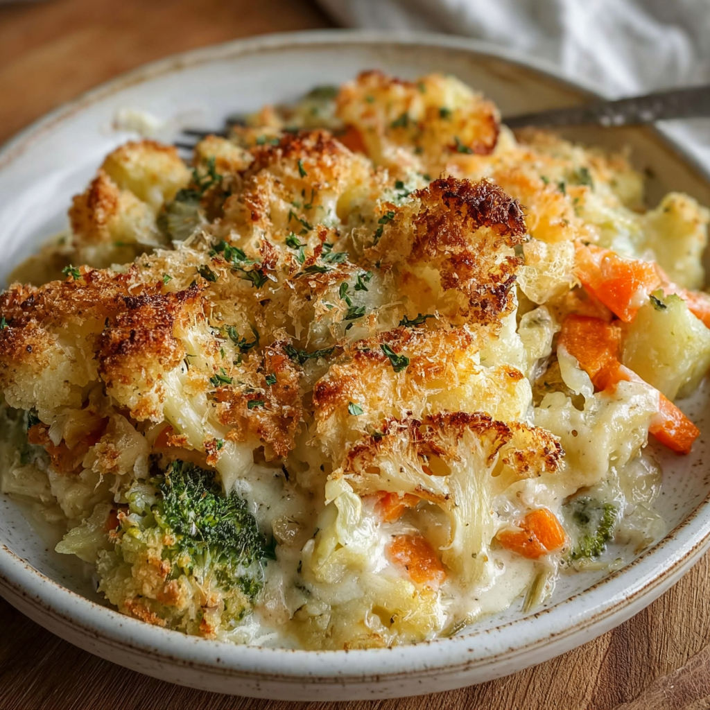 Creamy Winter Vegetable Casserole recipe