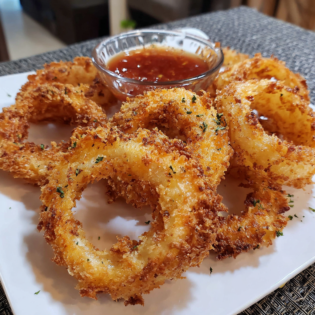 Crispy Air Fryer Onion Rings recipe