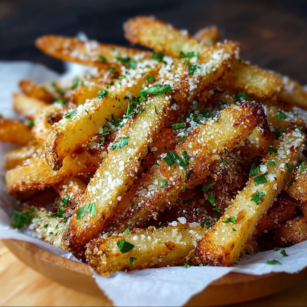 Crispy Baked Parmesan Garlic recipe