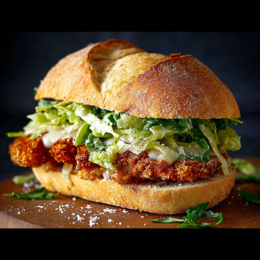 Crispy Chicken Caesar Sandwich recipe