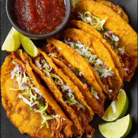 30-Minute Crispy Chicken Tacos recipe
