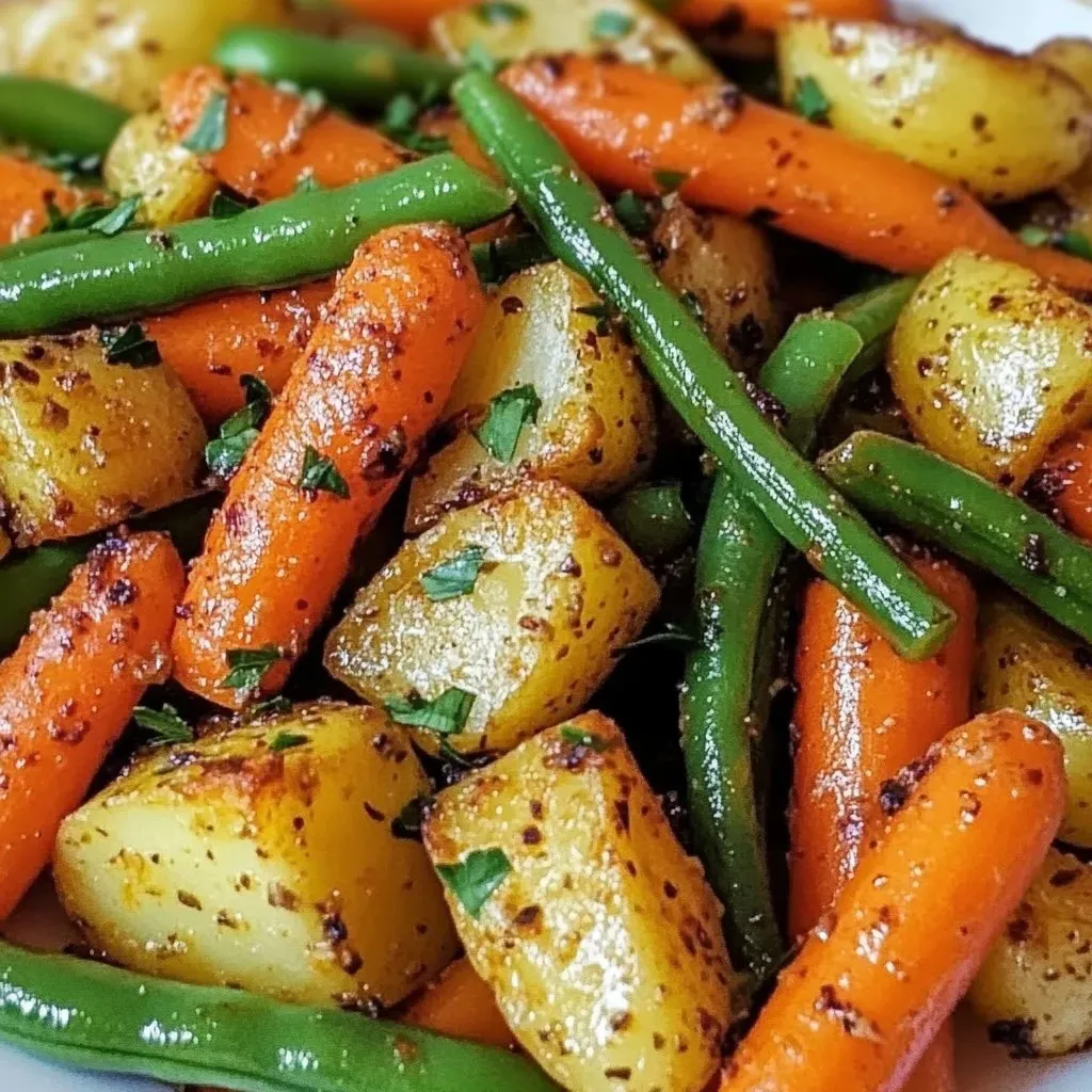 Crispy Garlic Veggies recipe