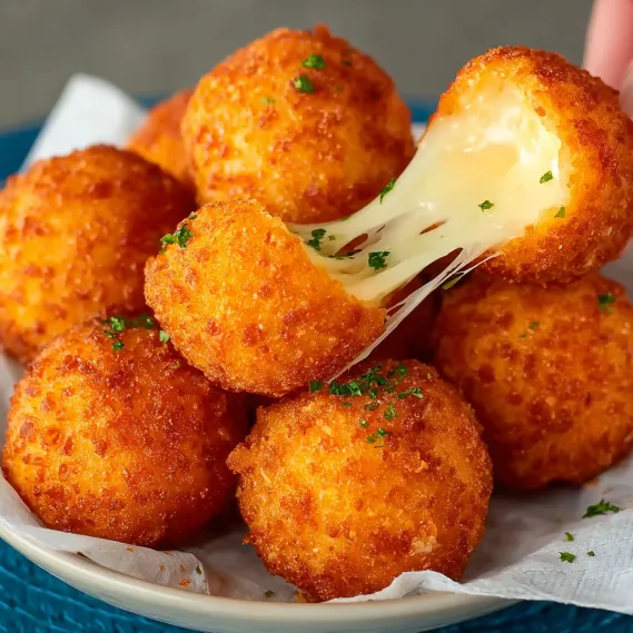 Fried Cheese Balls Crispy Gooey recipe