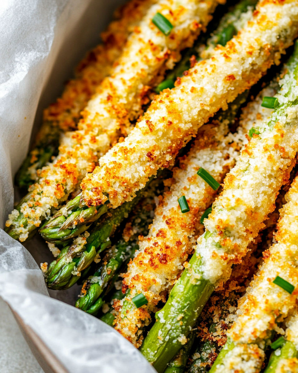 Crispy Parmesan Asparagus Sticks recipe