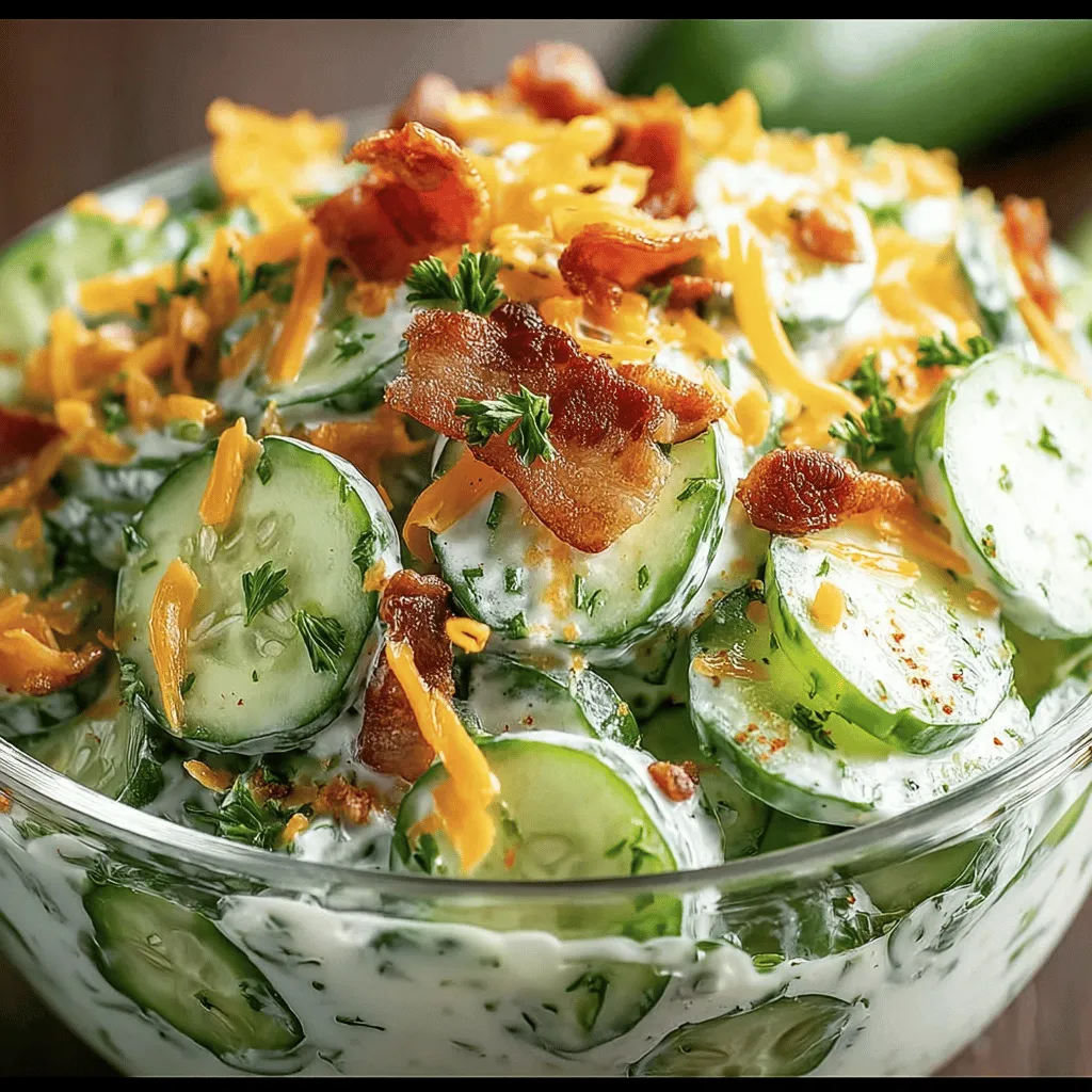 Bacon Cucumber Mix recipe