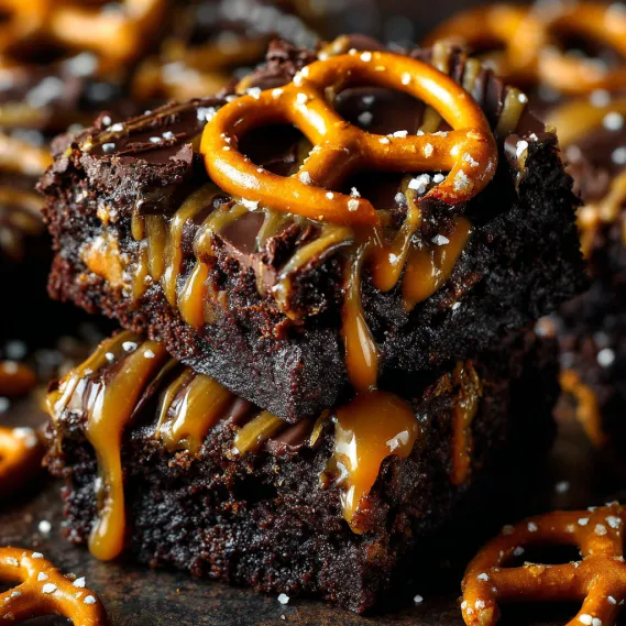Dark Chocolate Salted Caramel Pretzel recipe