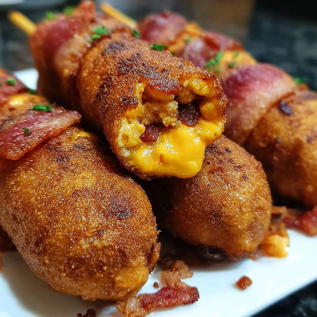 Deep-Fried Turkey Bacon Cheeseburger recipe