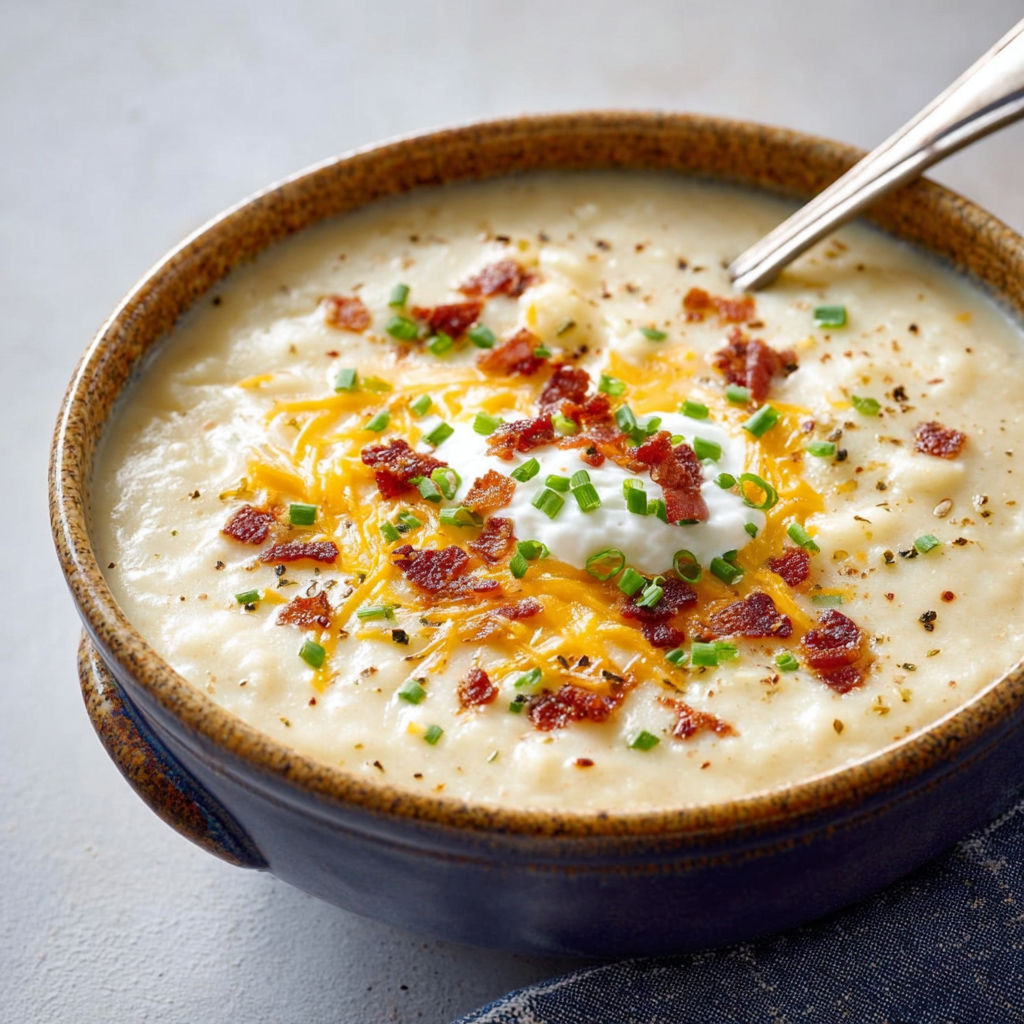 Easy baked potato soup recipe