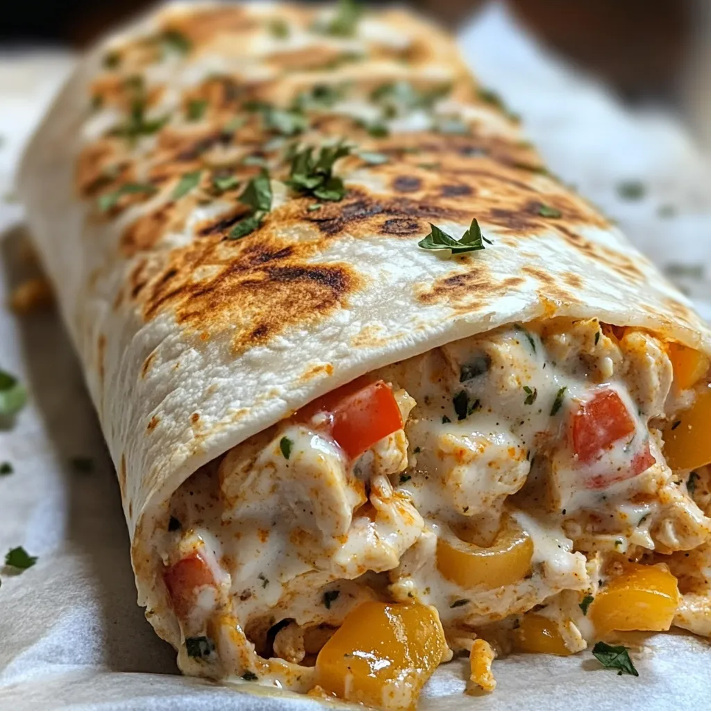 Chicken Bell Pepper Wraps recipe