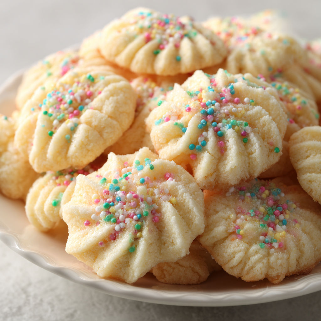 Easy Christmas Spritz Cookies recipe