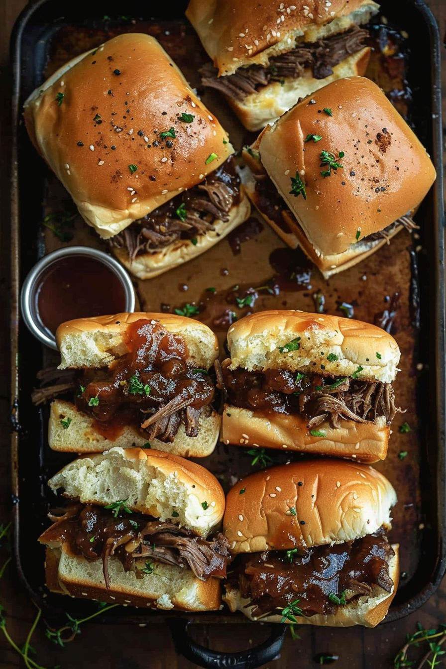 Easy French Dip Sliders recipe