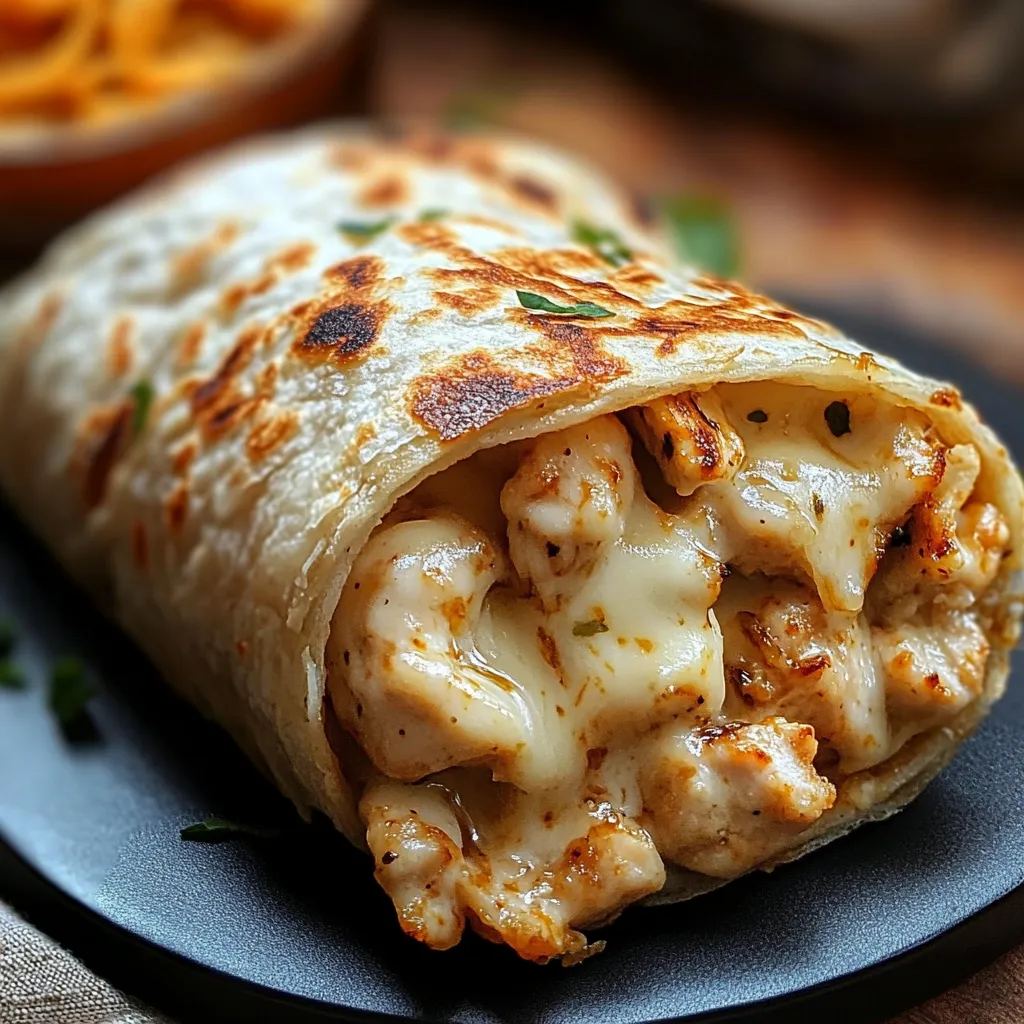 Garlic Chicken Wrap recipe