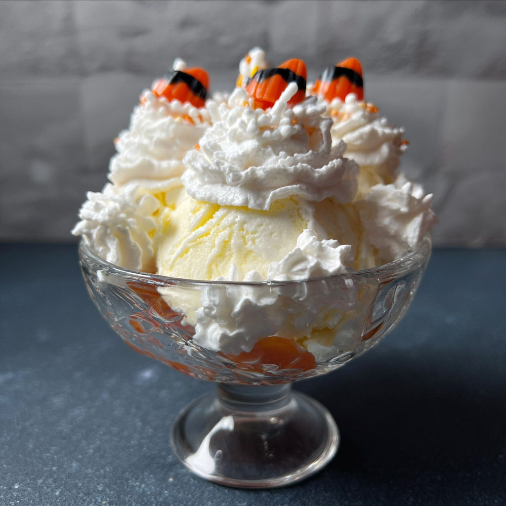 Fake Corn Ice Cream Sundae recipe