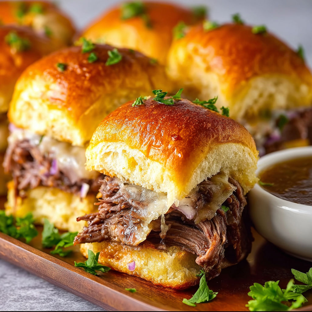 French Dip Sliders recipe