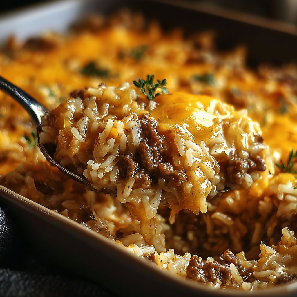 French Onion Ground Beef Casserole recipe