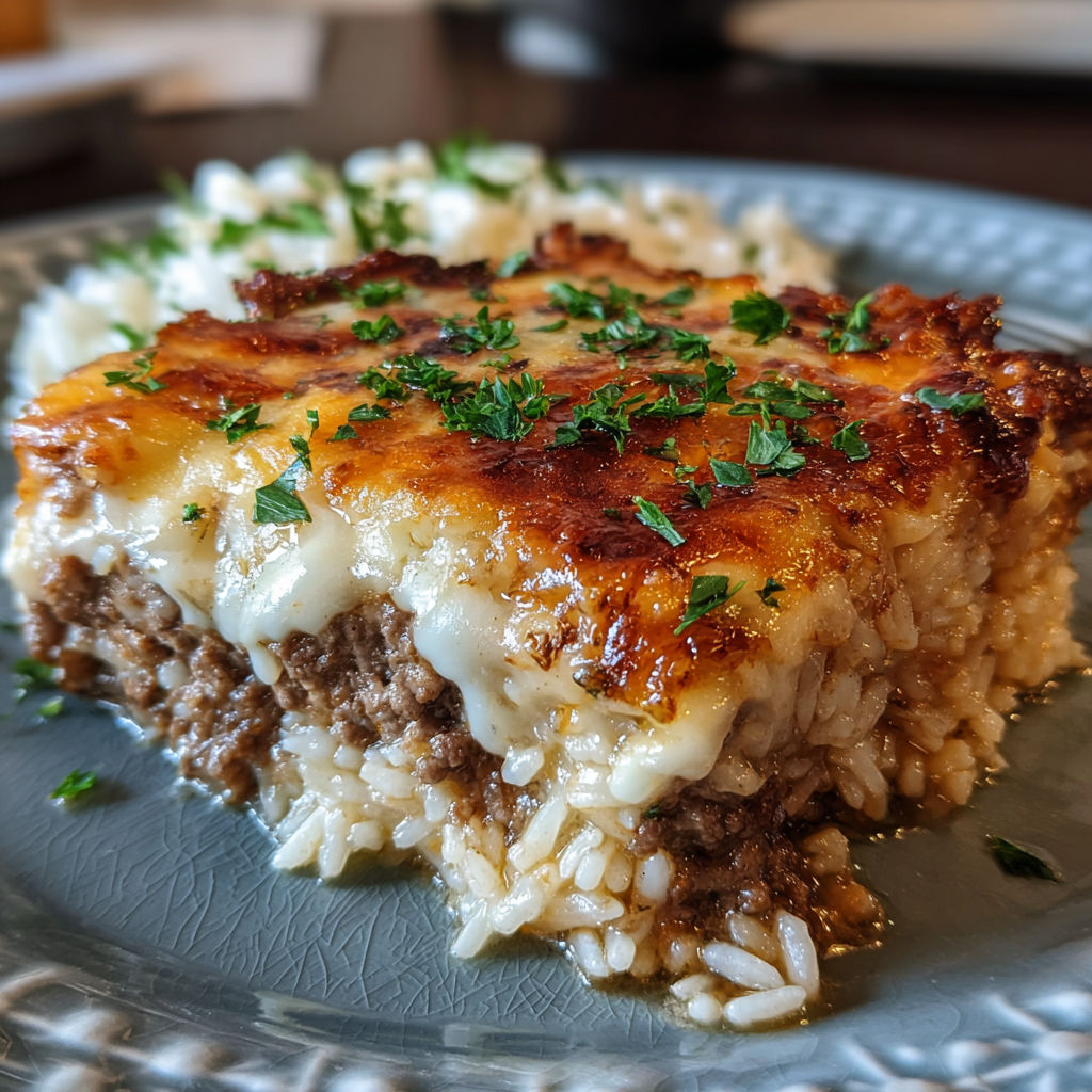 French Onion Ground Beef Casserole recipe