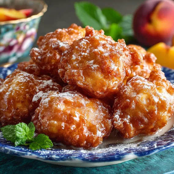 Delicious Fresh Peach Fritters recipe