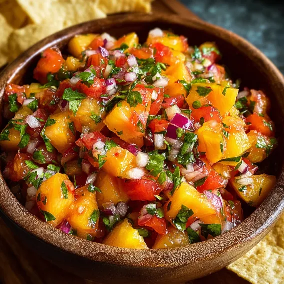 Fresh Peach Salsa Summer recipe