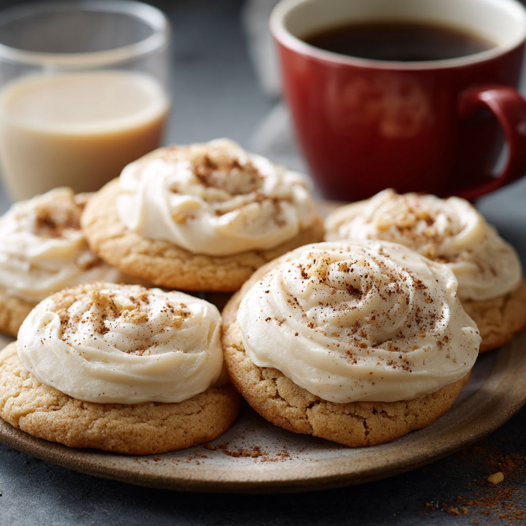Frosted Eggnog Cookies Christmas recipe