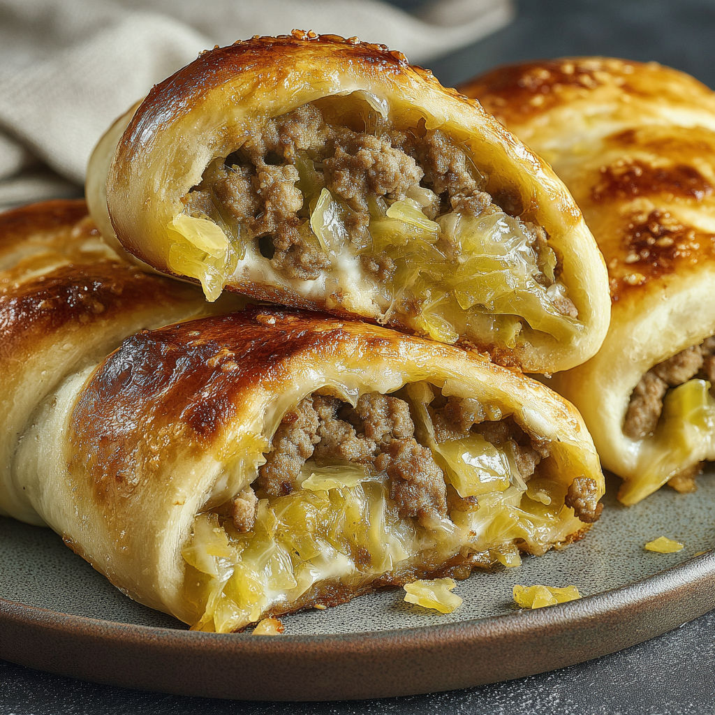 Frozen Bread Dough Beef Cabbage recipe