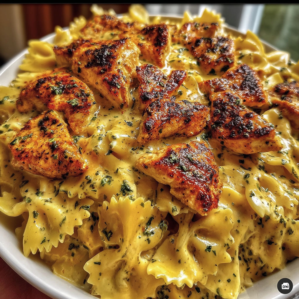 Garlic Butter Chicken Bowties recipe