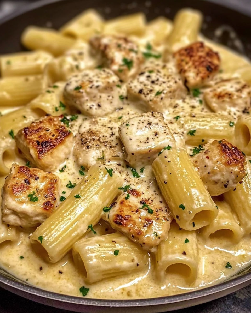 Garlic Butter Chicken Rigatoni recipe