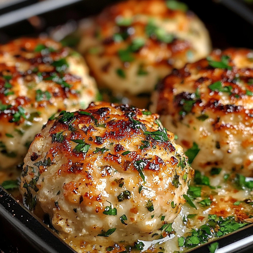 Garlicky Chicken Parm Loaves recipe