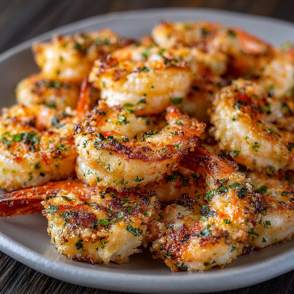 Garlic Parmesan Roasted Shrimp recipe