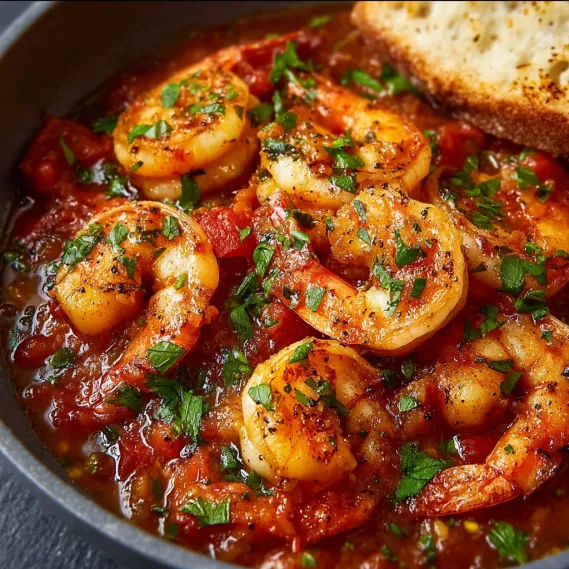 Garlic Shrimp Tomato Sauce recipe