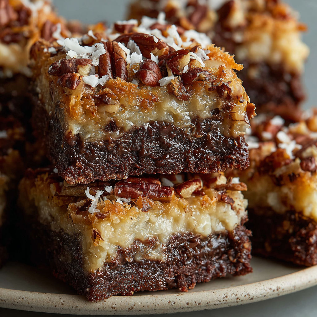 German Chocolate Pecan Brownies recipe
