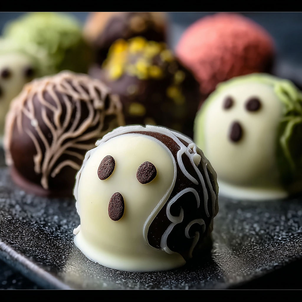 Ghost Oreo Ball Truffles recipe