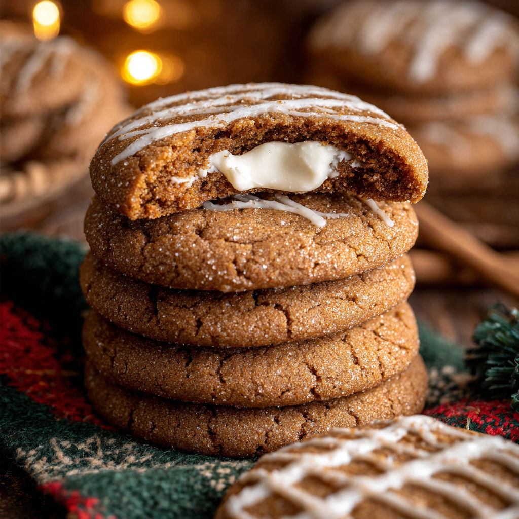 Gingerbread Cheesecake Cookies recipe