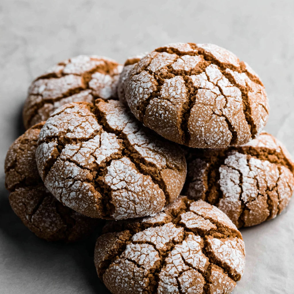 Gingerbread Crinkle Cookies recipe