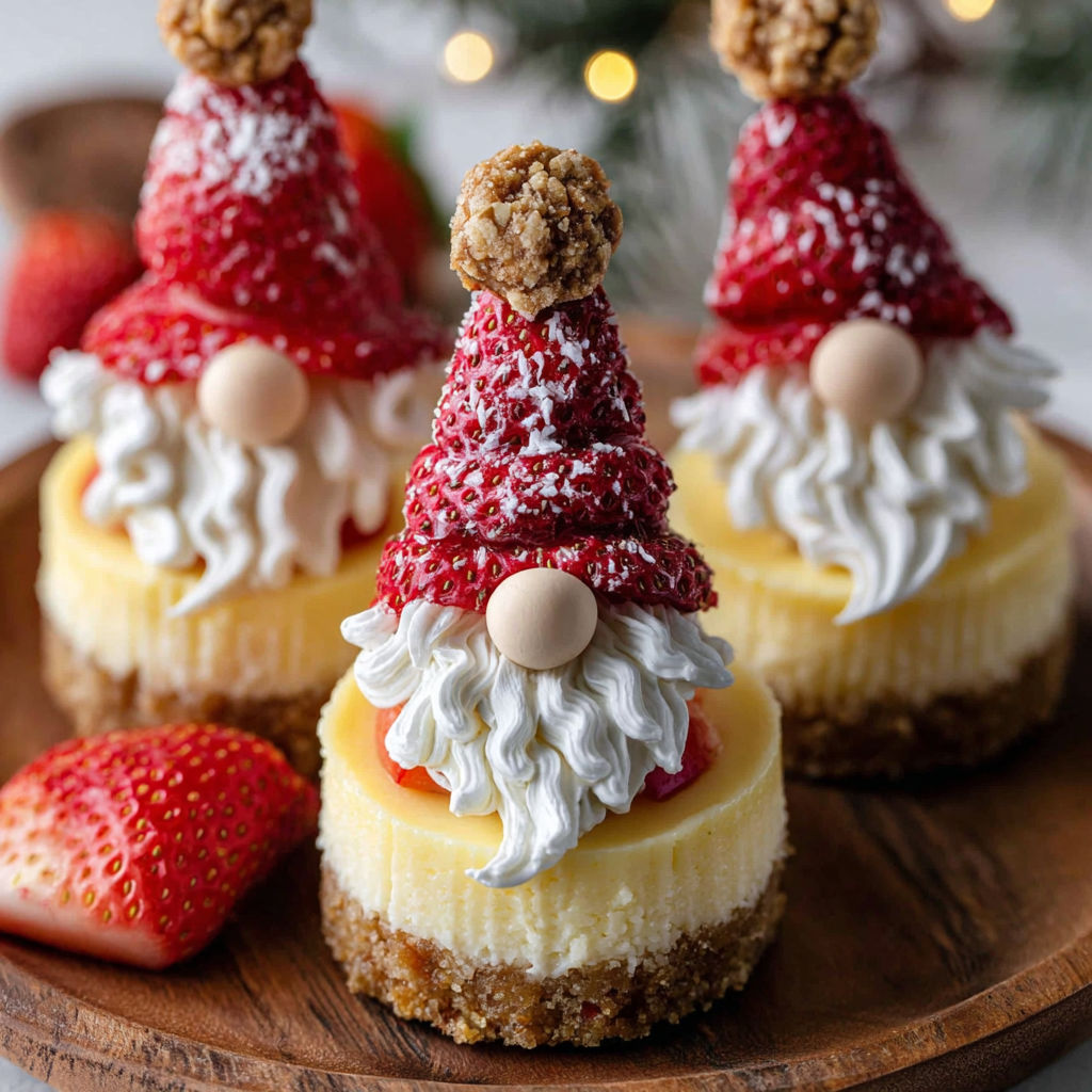 Gnome Mini Cheesecakes Holiday recipe