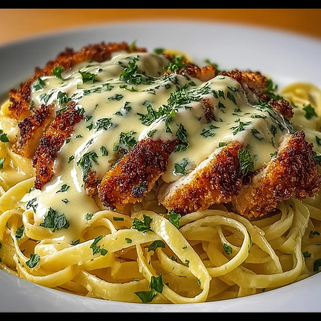 Golden Chicken Alfredo recipe