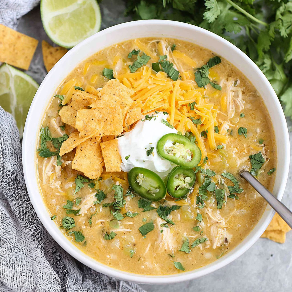 Green Enchilada Chicken Soup recipe