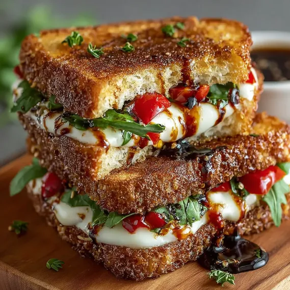 Grilled Balsamic Vinaigrette Sandwich recipe