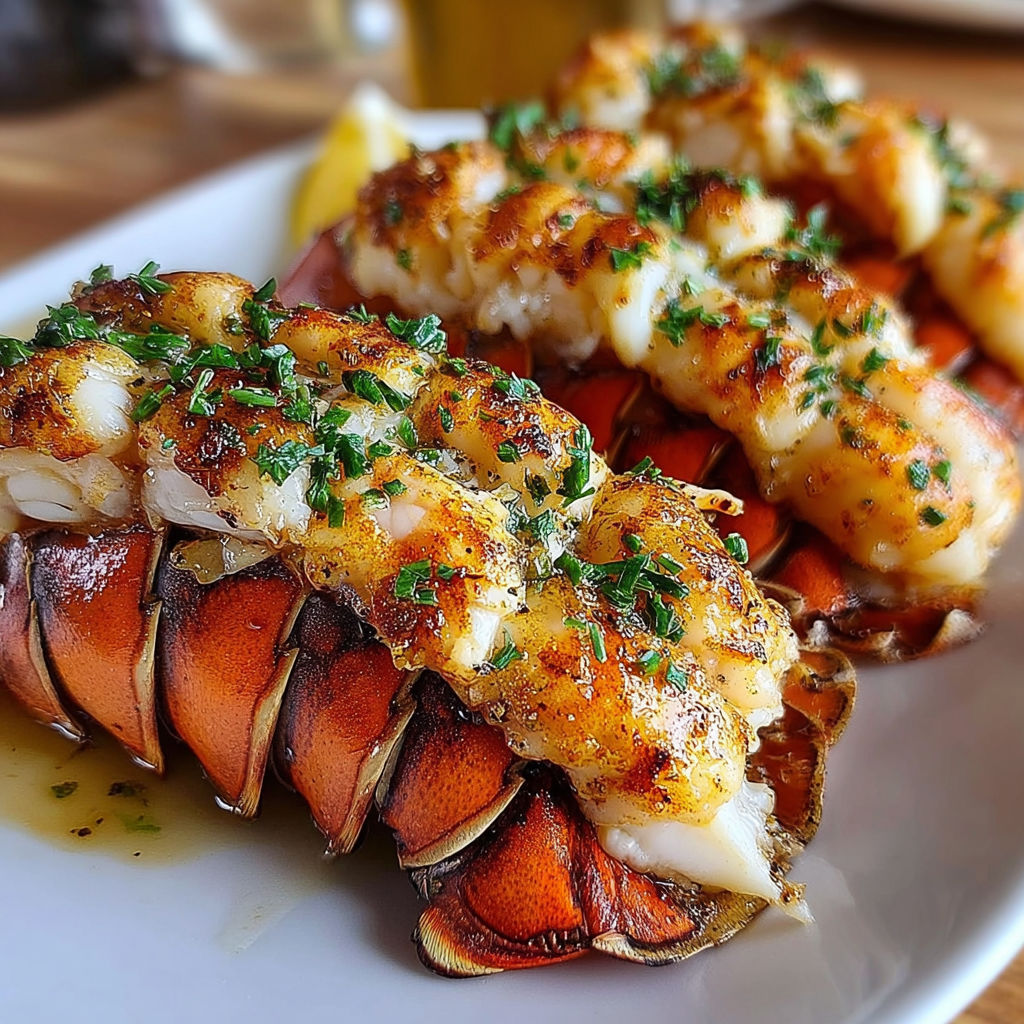 Grilled Cajun Butter Lobster Tails recipe