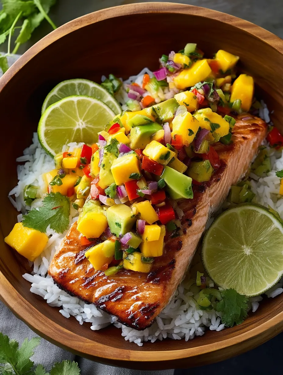 Salmon & Fresh Mango Side recipe