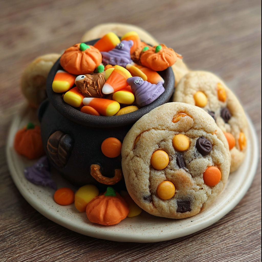 Halloween Cauldron Cookie Creation recipe