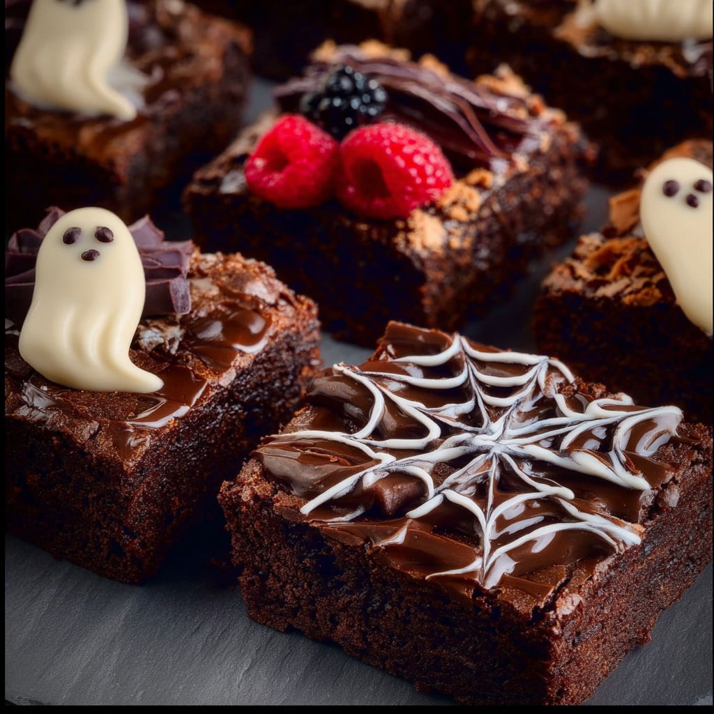 Halloween Ghost Brownie Treats recipe