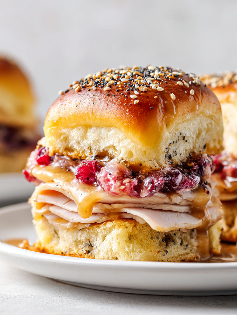Havarti Cranberry Turkey Sliders recipe