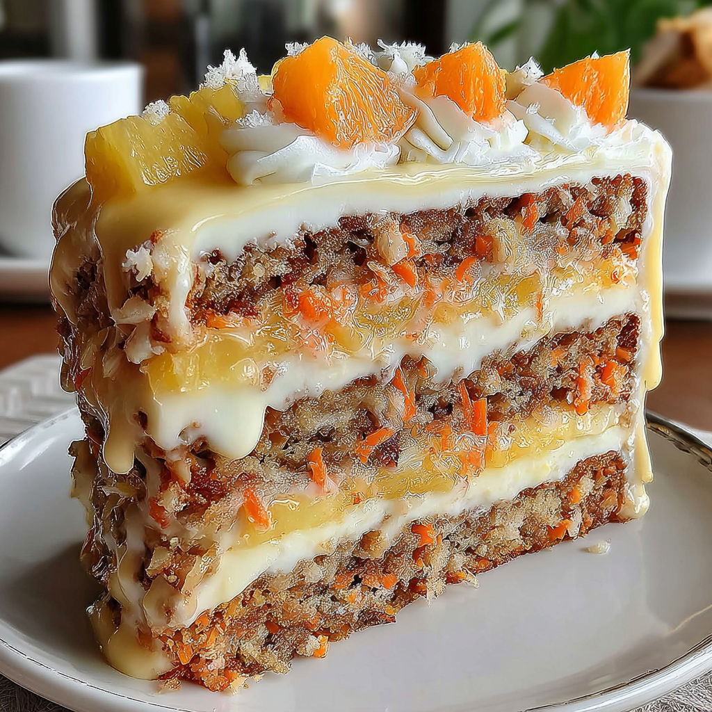 Hawaiian Carrot Pineapple Cake recipe