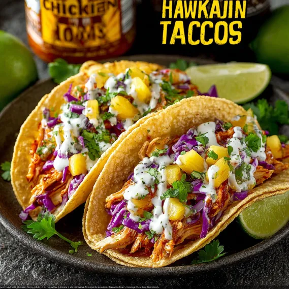 Hawaiian Chicken Tacos Teriyaki recipe