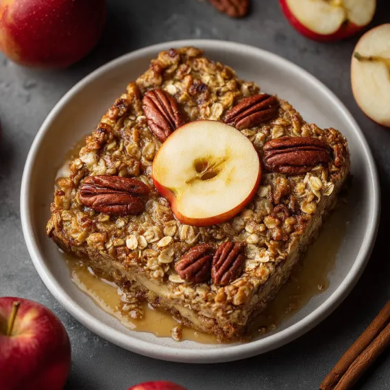 Healthy Baked Apple Oatmeal recipe