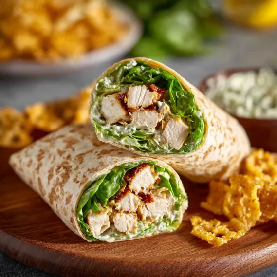 Healthy Chicken Caesar Wrap recipe