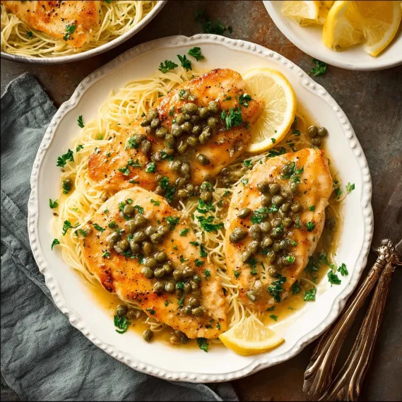 Healthy Chicken Piccata Lemon recipe