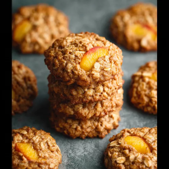 Healthy Peach Oatmeal Cookies recipe