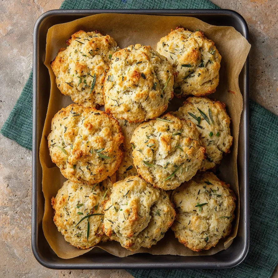 Herb Drop Biscuits Quick Easy recipe